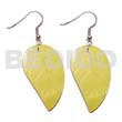Dangling 35mmx30mm Yellow Hammershell Leaves