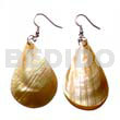 Dangling 45mmx30mm Brownlip Teardrop