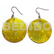 Dangling 35mm Round Handpainted/embossed Hammershell