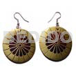 Dangling 35mm Round Handpainted/embossed Blacktab
