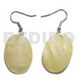 Dangling 35mmx30mm Oval Yellow Hammershell