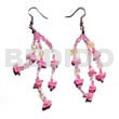 Dangling White Rose Multicolored Sequins