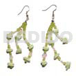 Dangling White Rose Multicolored Sequins
