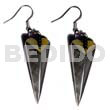 Dangling 38mmx15mm Laminated Pointed Multi-sided