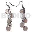 Dangling 5 Pcs.10mm Round Nat.hammershell