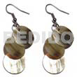 Dangling 3pcs. Round 15mm Blacklip