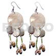 Dangling 25mm/10mm Round Nat. Hammershells