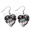 Dangling Heart 35mm Laminated Paua/hammershell