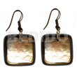 Dangling 30mmx30mm Square Brownlip Brass