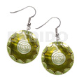 Dangling 35mm Round Kabibe Shell,