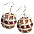 Dangling 35mm Round Kabibe Shell,