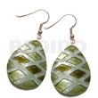 Dangling 35mmx30mm Teardrop Kabibe Shell,