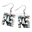 Dangling Flat 20mmx20mm Square Black