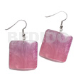 Dangling 25mm Square Hammershell Pendant