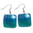 Dangling 25mm Square Hammershell Pendant