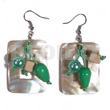Dangling 40mmx30mm Rectangular Kabibe Shells