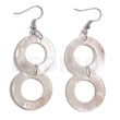 Dangling Round 30mm Hammershell Rings