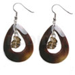 Dangling 35mmx30mm Teardrop Blacktab Ring
