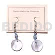 Dangling Round 25mm Aqua Blue