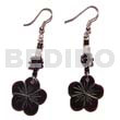 Dangling 15mm Scallop Blacktab Cystal