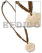 40mm Kabibe Shell Flower Groove&