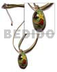 Laminated Cowrie Shell Pendant In