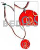 3 Rows Wax Cord Red