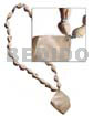 Nassa White Glass Beads 40mm