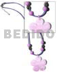 40mm Lilac Kabibe Flower Shell