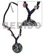 4-5mm Coco Heishe Black/glass Beads/everlasting