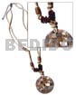 45mm Brownlip Blocking Pendant In