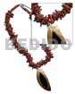 Reddish Brown Coco Chips 60mmx30mm