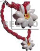 6 Rows Twisted Pink Glass