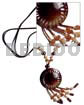 Tassled Round 55mm Blacktab Pendant