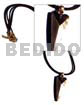 38mmx15mm Laminated Blacktab/brownlip Combination Resin