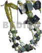 3 Rows Mint Green Hammershell