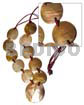 10 Pcs. 35mm Round Brownlip