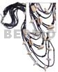 8 Layers Black Glass Beads
