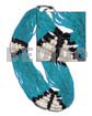 27 Rows Aqua Blue Glass