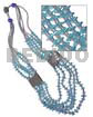 5 Graduated Flat Rows Aqua