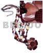 3 Rows Brown Wax Cords