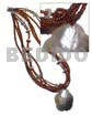 4 Layers Amber Glass Beads