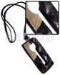 105mmx48mm Chunky Rectangular Keyhole MOP/blacklip
