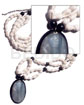 50mmx37mm Oval Kabibe Shell In