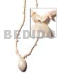 2-3mm Coco Heishe Bleach Silver