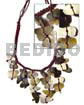 Dark Brown Macramie Dangling Black