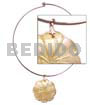 Nickel-free Silver Hoop Ring MOP