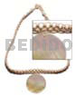 Choker Macramie Round 40mm MOP