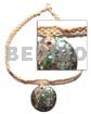 Macrame Choker Round 40mm Abalone