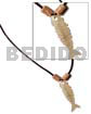 Leather Thong Fishbone Hammershell 40mm
